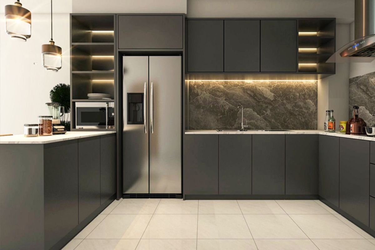 U-Shaped Modular Kitchen