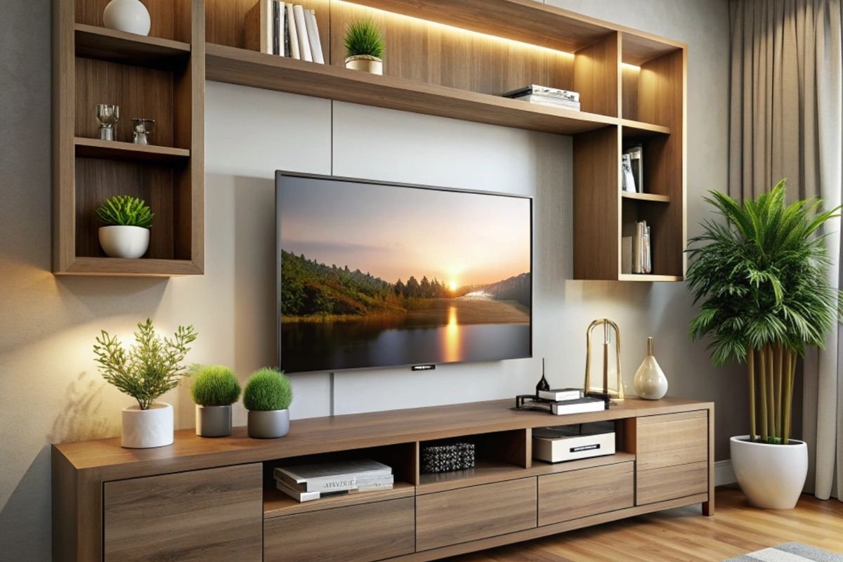 Open TV Cabinet Design